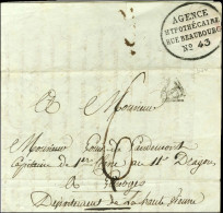 AGENCE / HYPOTHÉCAIRE / RUE BEAUBOURG N° 43 (S N° 9145) Au Verso D'une Lettre Avec Texte Daté Du 28 Janvier 1812 Signée  - Ohne Zuordnung