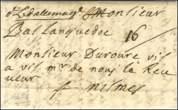 '' D L D'allemagne '' (LA N° 10) Sur Lettre Avec Texte Daté '' Au Camp Doquerleheim 28 Juin 1697 '' Pour Nîmes. - TB / S - Legerstempels (voor 1900)