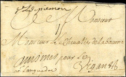 '' De Piémon '' (SE N° 2) Sur Lettre Avec Texte Daté '' Au Camp De Martinelo Ce 15 Juin 1705 '' Pour Vigan. - TB / SUP.  - Legerstempels (voor 1900)