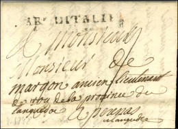 ARe D'ITALIE (SA N° 30) Sur Lettre Avec Texte Daté '' Au Camp Du Vallon De Latte Le 13 Juin 1748 '' Pour Pézenas. - TB / - Sellos De La Armada (antes De 1900)