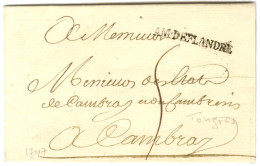 AM.DE FLANDRES (SA N° 49) Sur Lettre Avec Texte Partiel Daté De Tongres Le 24 Août 1747 Pour Cambrai. - TB / SUP. - Army Postmarks (before 1900)