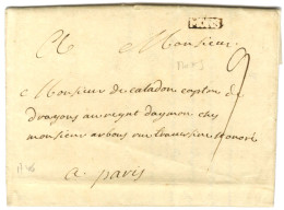 MONS (SA N° 77) Sur Lettre Avec Texte Daté Du 22 Décembre 1746 Pour Paris. - SUP. - Armeestempel (vor 1900)