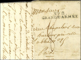 N° 8 / GRANDE-ARMÉE Sur Lettre Partielle Pour Paris Datée Elbing Le 28 Décembre 1812 Avec Un Extraordinaire Texte Décriv - Army Postmarks (before 1900)