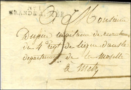 N° 19 / GRANDE-ARMÉE Sur Lettre Avec Texte Daté De Dresde Le 1 Juin 1813 Pour Metz. - TB. - R. - Sellos De La Armada (antes De 1900)