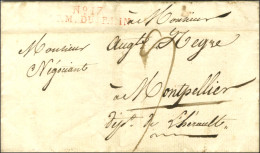 N° 17 / ARM. DU RHIN Rouge Sur Lettre Avec Très Bon Texte Daté '' Au Bivouac De Vielzbiburg Le 25 Avril 1809 '' Pour Mon - Legerstempels (voor 1900)