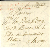 BUREAU GÉNÉRAL / ARMÉE DE HOLLANDE Rouge Sur Lettre Avec Texte Daté Au Quartier-Général à Utrecht Le 31 Janvier 1806 Pou - Army Postmarks (before 1900)