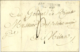 ARM. D'ITALIE / 4me Don Sur LAS Grouchy Datée Au Quartier Général à Turin Le 29 Ventôse An 7 Pour Milan. - TB / SUP. - Army Postmarks (before 1900)