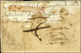 ARM. DE CATALOGNE / PLACE DE FIGUERES Rouge Sur Lettre Purifiée Datée De Figueres Le 30 Août 1812 Pour Puigcerda. - TB.  - Marques D'armée (avant 1900)