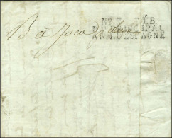 N° 3 DÉB / Bau PRINCIPAL / ARM. D'ESPAGNE Sur Lettre Avec Texte Daté De Voiron Le 27 Novembre 1809. - TB / SUP. - R. - Army Postmarks (before 1900)