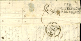 DÉB. / ARM. D'ESPAGNE / Bau Gal DU PRINCE Sur Lettre Avec Texte Daté 1823. - TB / SUP. - RR. - Army Postmarks (before 1900)