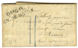 Qer Gal / ARM. DE MORÉE Sur Longue Lettre Purifiée Avec Texte Daté Du 26 Janvier 1829 Pour Rouen. - TB / SUP. - Marques D'armée (avant 1900)