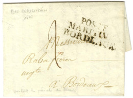 Lettre Avec Très Bon Texte Historique Mentionnant Les Généraux Rochambeau Et Leclerc, Daté De Port Républicain Le 20 Bru - Marques D'entrées