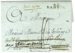 Lettre Avec Très Bon Texte Historique Daté Du Cap Le 22 Juin 1792 Pour Saint Germain En Laye Réexpédiée à Paris. Au Rect - Marques D'entrées