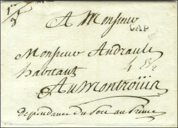 CAP (Jamet N° 8) Sur Lettre Avec Texte Non Daté Pour Montrouin, Dépendance Du Port Au Prince. - TB / SUP. - R. - Other & Unclassified