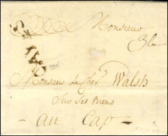 Lettre Avec Très Bon Texte Historique Daté De La Cul Le 24 Février 1774 Pour Le Cap. Au Recto, CAYES (Jamet N° 2). - TB  - Other & Unclassified