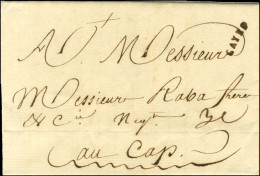 CAYES (Jamet N° 3) Sur Lettre Avec Texte Daté Du 20 Avril 1780 Pour Le Cap. - SUP. - R. - Otros & Sin Clasificación