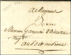 ST MARC (Jamet N° 5) Sur Lettre Avec Texte Daté De St Marc Le 17 Novembre 1781 Pour Port Au Prince. - SUP. - R. - Other & Unclassified