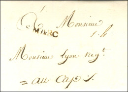 S MARC (Jamet N° 1) Sur Lettre Avec Texte Daté Du 10 Mars 1764 Pour Le Cap. - TB. - Andere & Zonder Classificatie