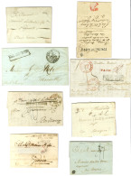 Lot De 33 Lettres Avec Marques Postales D'entrée Maritimes Et Divers. - TB. - Verzamelingen