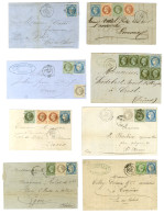 Lot De 19 Lettres Avec Affranchissements Composés De Septembre 1871 + 1 Lettre De La Commune De Paris. - Verzamelingen