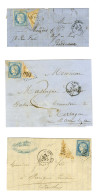 Lot De 3 Lettres Avec Timbres Coupés De Septembre 1871. - Verzamelingen