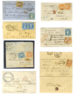 Lot De 18 Ballons Montés (dont Quelques Destinations étrangères) + 1 Lettre De Guerre De 1870. - Verzamelingen