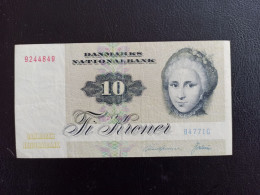 Billet Danemark 10 Kroner 1972 - Dinamarca