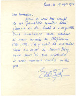 PIAF Edith, Giovanna Gassion, Dite (1915-1963), Chanteuse Et Actrice. - Autres & Non Classés