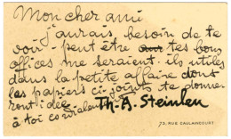 STEINLEN Théophile Alexandre (1859-1923), Dessinateur, Peintre Et Affichiste. - Other & Unclassified