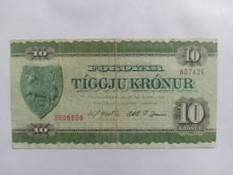 Billet Danemark Iles Faroe 10 Kroner 1949 - Dinamarca