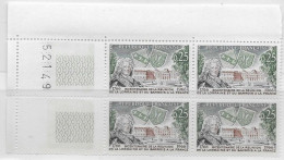 1966 Bloc De 4 Coin Numéroté Intégration De La Lorraine  Neuf ** N°1483 - 1960-1969