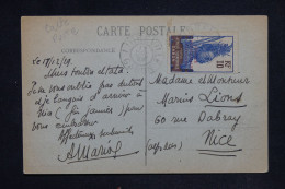 GABON - Affranchissement De Libreville Sur Carte Postale Pour Nice En 1929 - L 148660 - Brieven En Documenten