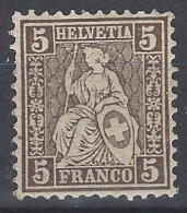 Suiza 0035 * Charnela. 1862 - Unused Stamps