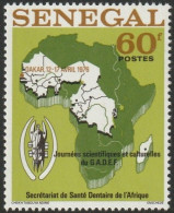 THEMATIC GEOGRAPHY:  MAP OF SENEGAL AND AFRICA. DAY OF SCIENCE AND CULTURE  -  SENEGAL - Géographie