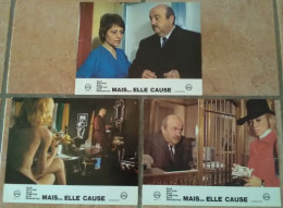 3 PHOTO FILM ELLE BOIT PAS FUME PAS DRAGUE PAS MAIS ELLE CAUSE GIRARDOT DARC NUE AUDIARD 1970 TBE CINEMA - Photos