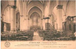 CPA Carte Postale Belgique Saint-Ghislain Intérieur De L'église  1912  VM73930 - Saint-Ghislain