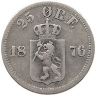 NORWAY 25 ÖRE 1876 OSCAR II. (1872-1907) #MA 105166 - Norvège