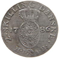 NORWAY 2 SKILLING 1786 CHRISTIAN VII. (1766-1808) #MA 065727 - Norvège