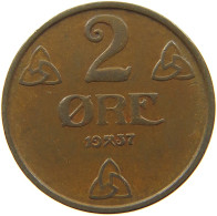 NORWAY 2 ÖRE 1937 HAKON VII. 1905-1957 #MA 064600 - Norvège