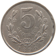 NICARAGUA 5 CENTAVOS 1899  #MA 063983 - Nicaragua