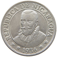 NICARAGUA 25 CENTAVOS 1936  #MA 025423 - Nicaragua