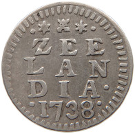 NETHERLANDS ZEELAND STUIVER 1738  #MA 068308 - Provincial Coinage