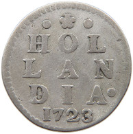 NETHERLANDS HOLLAND 2 STUIVERS 1723  #MA 024294 - Monnaies Provinciales