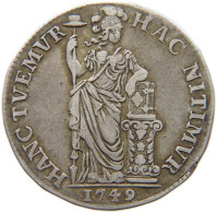 NETHERLANDS HOLLAND GULDEN 1749  #MA 006727 - Provincial Coinage