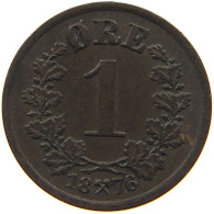 NORWAY ORE 1876 OSCAR II. 1872-1905. #MA 022734 - Norvège