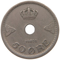 NORWAY 50 ÖRE 1926 HAAKON VII. 1905-1957 #MA 064451 - Norvège