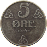 NORWAY 5 ÖRE 1944 HAAKON VII. 1905-1957 #MA 064660 - Norvège