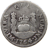 PERU REAL 1764 JM CARLOS III. 1759-1788. #MA 025177 - Perú