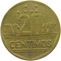 PERU 20 CENTAVOS 1991  #MA 025197 - Perú