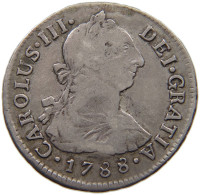 PERU 2 REALES 1816 IJ CARLOS III. 1759-1788. #MA 024390 - Perú